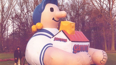Vintage inflatable retro opblaasbaar logo - Gamma - Publiair