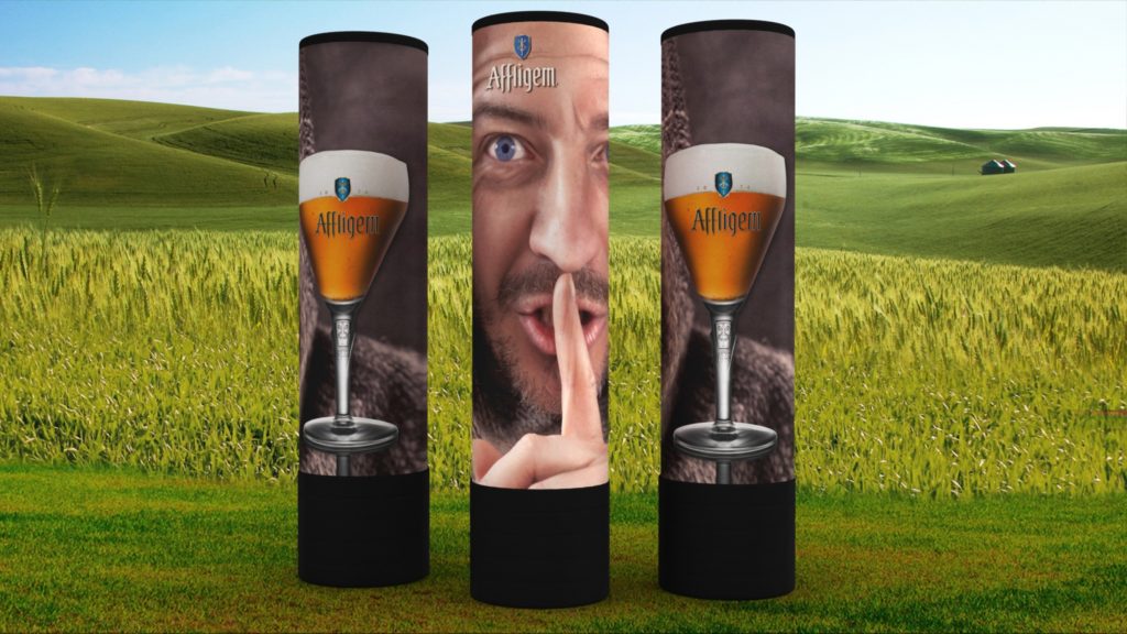 Opblaasbare zuilen pilaar en banner- Publi air Afligem inflatable pillar - luchtdichte zuilen